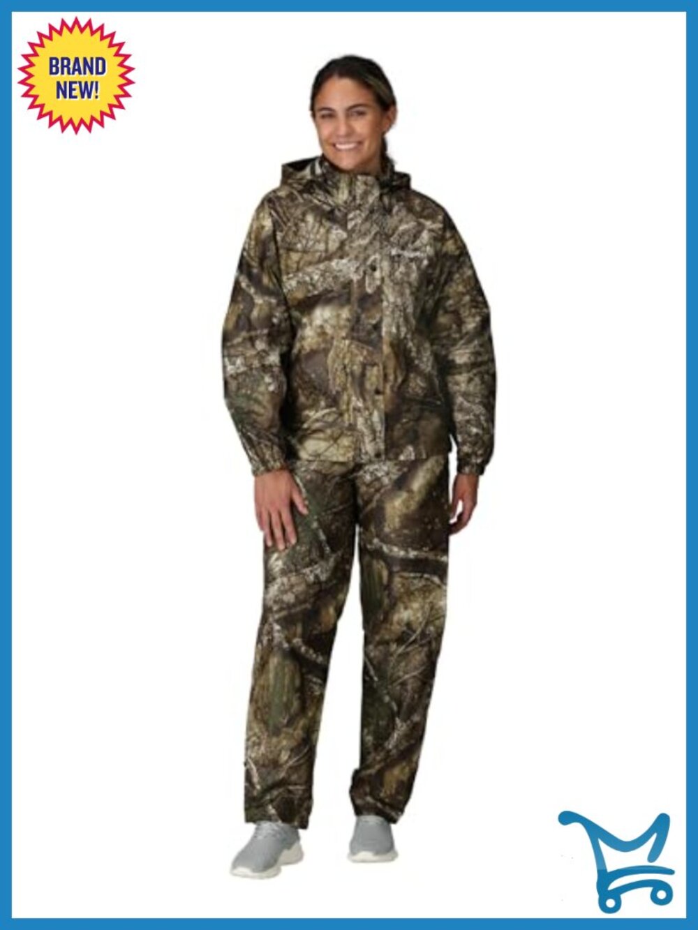 Waterproof Breathable Rain Suit, Polypropylene, Hiking
